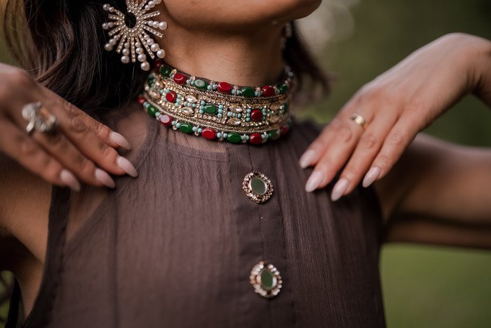 Brown Gem Collar - Image 3